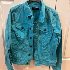 Talbots Women's Vibrant Blue Jean Jacket